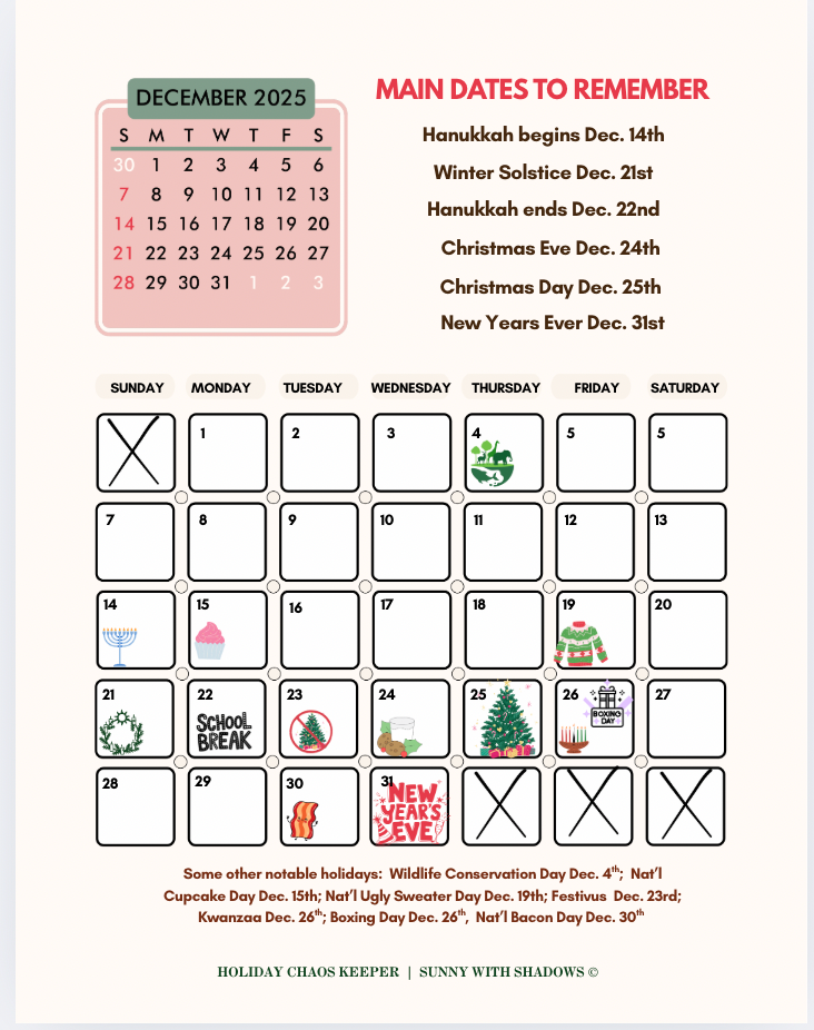 Holiday Planner + Activity Booklet (Digital + Printable Editions)